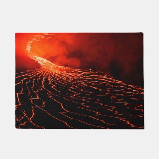 火山の噴火 ドアマット (正面)