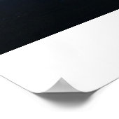 火山の夕日 ポスター (角)