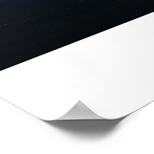 火山の夕日 ポスター (角)