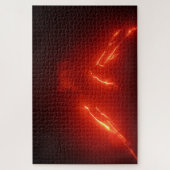 火山の斜面に溶岩が流れる夜景 ジグソーパズル (縦)