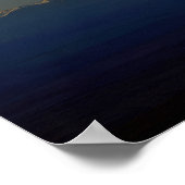 火山の景観旅行発見航海 ポスター (角)