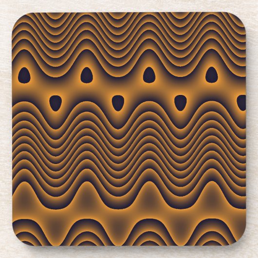 火山の海の栓の鍋敷 コースター (正面)