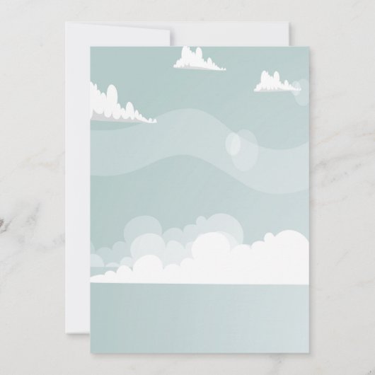 火山の誕生日パーティーの招待 招待状 (裏面)