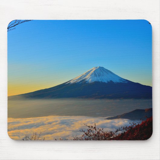火山の風景 マウスパッド (正面)