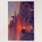 火山アットサンセットジグソーパズル ジグソーパズル (縦)