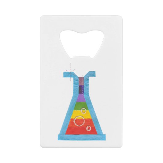 火山ガラスびんのクレジットカードの栓抜き クレジットカード栓抜き (正面)