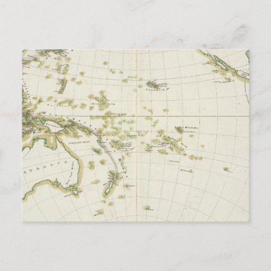 火山ガードルの地図 ポストカード (正面)