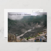 火山クレーターインドネシア ポストカード (正面/裏面)