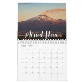 火山コレクションウォールカレンダー カレンダー (3月 2027)