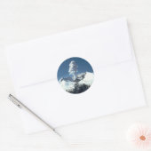 火山シーン ラウンドシール (封筒)