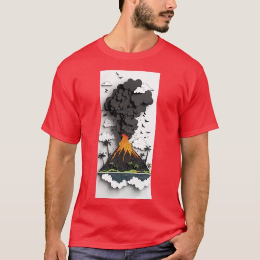 火山ブーム Tシャツ (正面)