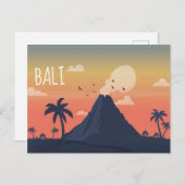 火山マウンテンシーンデザイナー ポストカード (正面/裏面)