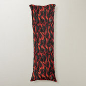 火山マグマ火山パターン ボディピロー (正面縦)