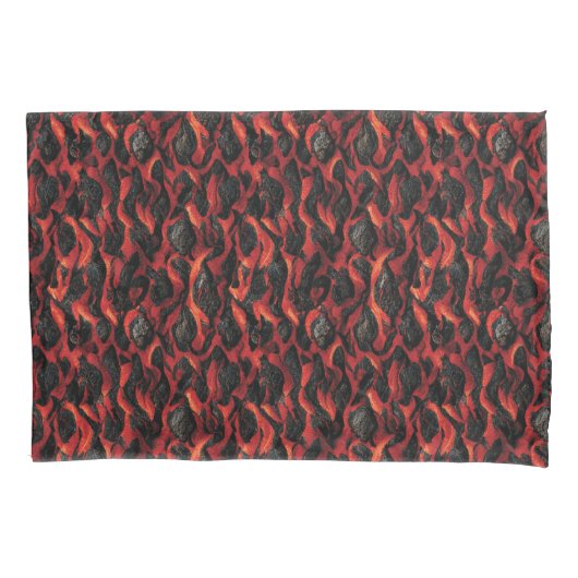 火山マグマ火山パターン 枕カバー (正面)