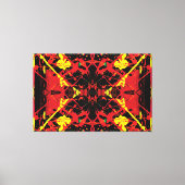 火山中心(ばちゃばちゃ)跳ねる60x40 キャンバスプリント (正面)