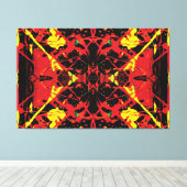 火山中心(ばちゃばちゃ)跳ねる60x40 キャンバスプリント (インサイチュ (ウッドフロア))