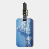 火山噴火アイスランド ラゲッジタグ (正面縦)