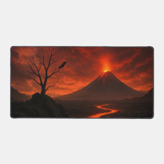 火山噴火デスクマット デスクマット