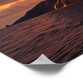 火山噴火海 ポスター (角)