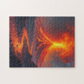 火山噴火溶岩熱カラフル ジグソーパズル (横)