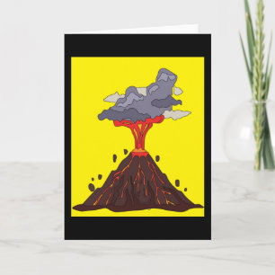 火山噴火火山噴火溶岩 カード