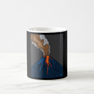 火山噴火火山噴火溶岩 コーヒーマグカップ