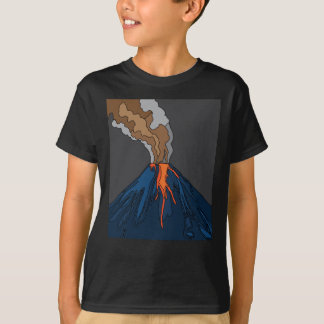 火山噴火火山噴火溶岩 Tシャツ