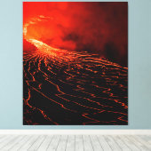 火山噴火 キャンバスプリント (インサイチュ (ウッドフロア))