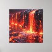 火山噴火 キャンバスプリント (正面)