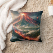 火山噴火 クッション (ブランケット)