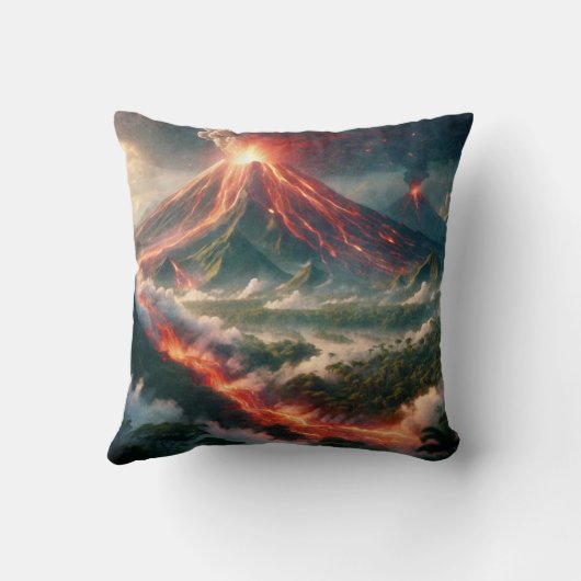 火山噴火 クッション (裏面)