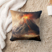 火山噴火 クッション (ブランケット)