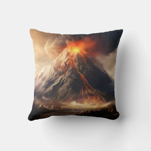 火山噴火 クッション (裏面)