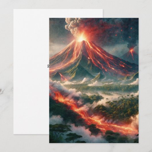 火山噴火 シーズンカード (正面/裏面)