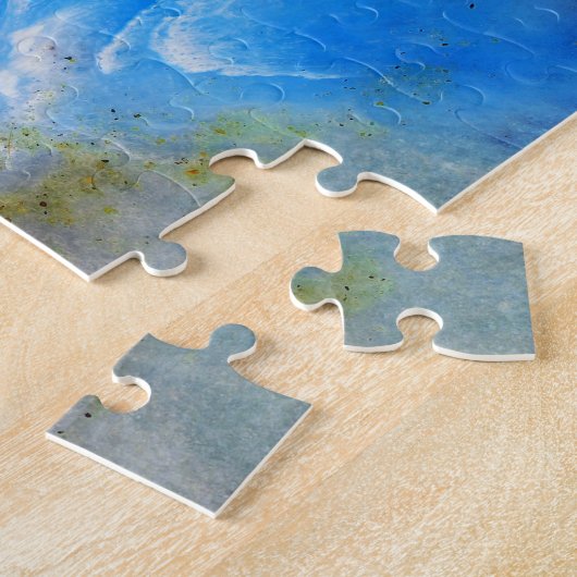 火山噴火 ジグソーパズル (側面)