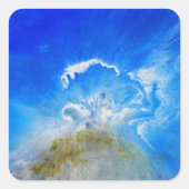 火山噴火 スクエアシール (正面)