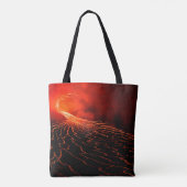 火山噴火 トートバッグ (裏面)
