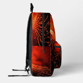 火山噴火 プリントバックパック (左)