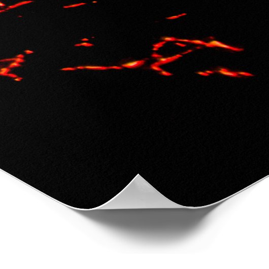 火山噴火 ポスター (角)