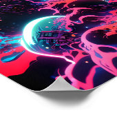 火山噴火 ポスター (角)