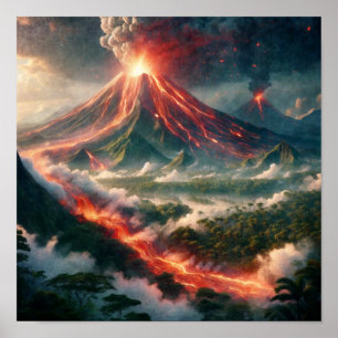 火山噴火 ポスター