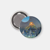 火山噴火 マグネット (正面/裏面)