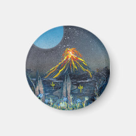 火山噴火 マグネット