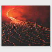 火山噴火 ラッピングペーパー (フラット)