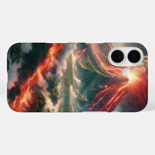 火山噴火 Case-Mate iPhoneケース (裏面 (横))