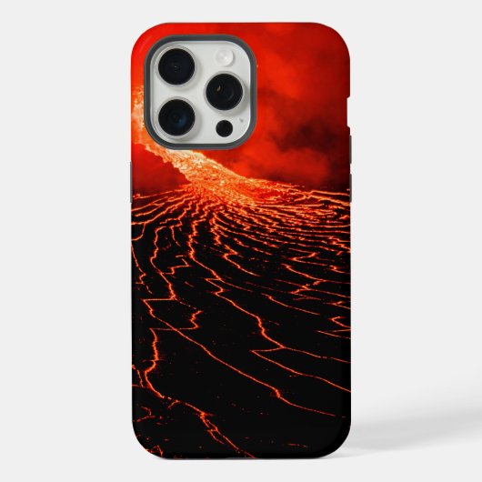 火山噴火 iPhoneケース (裏面)