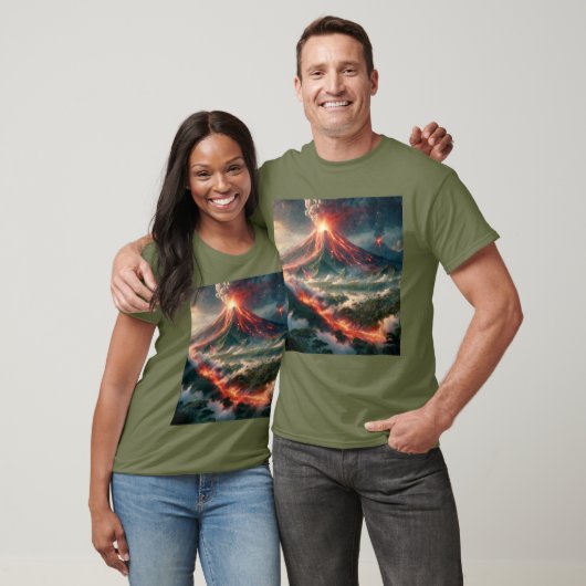 火山噴火 Tシャツ (ユニセックス)