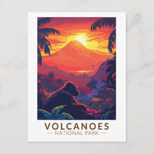 火山国立公園山ゴリラトラベル ポストカード