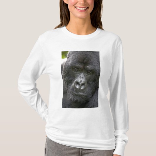 火山国立公園 ルワンダ ゴリラ Tシャツ (正面)