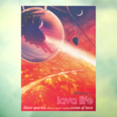 火山地獄の景色の極端な熱気球 ウィンドウサイン (シート3)